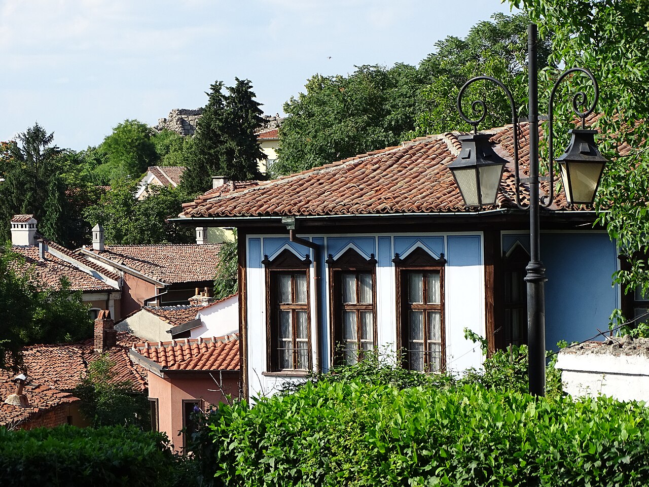 Bunte Häuser in der Altstadt von Plovdiv